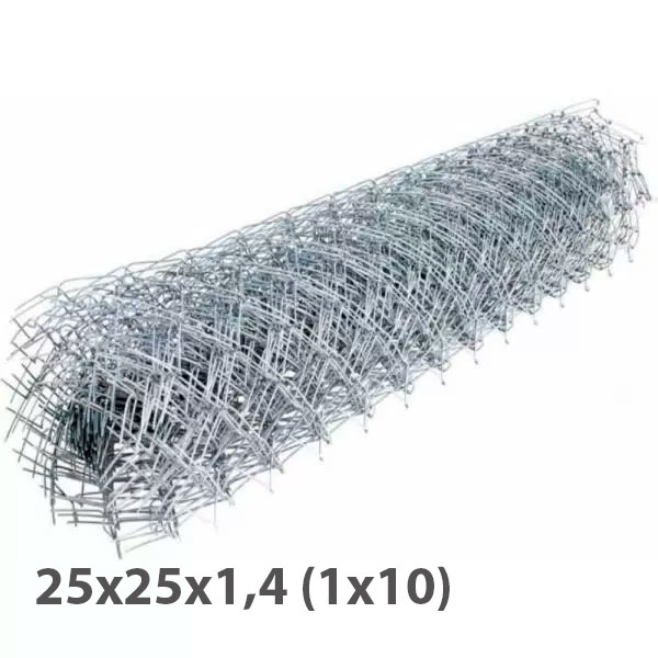 Рабица плетеная 25х25х1,4 (1х10) св.